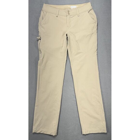 Marmot‎ Pants Size 6 Womens Beige Tech Stretch Nylon Hiking Gorpcore Athleisure - Picture 1 of 15